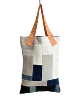 Load image into Gallery viewer, WAFFLE TOTE BAG Isabel grey/navy