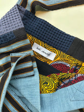 Load image into Gallery viewer, WAFFLE TOTE BAG Nadu navy /indigo light