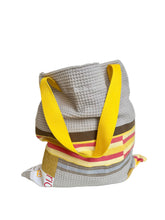 Load image into Gallery viewer, WAFFLE TOTE BAG Milla grey/white