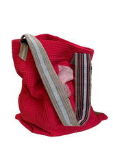 Load image into Gallery viewer, WAFFLE TOTE BAG Lola red