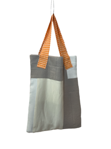 WAFFLE TOTE BAG Milla white/ grey