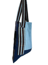 Load image into Gallery viewer, WAFFLE TOTE BAG Nadu navy /indigo light