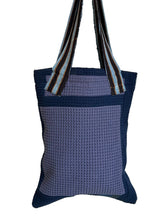 Load image into Gallery viewer, WAFFLE TOTE BAG Nadu navy/ blue