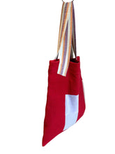 Load image into Gallery viewer, WAFFLE TOTE BAG Morenike red/violet