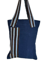 Load image into Gallery viewer, WAFFLE TOTE BAG Nadu navy/ blue