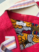 Load image into Gallery viewer, WAFFLE TOTE BAG Morenike red/violet