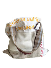 Load image into Gallery viewer, WAFFLE TOTE BAG Isabel grey/orange