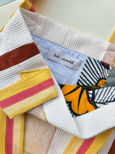 Load image into Gallery viewer, WAFFLE TOTE BAG Isabel white/papaya