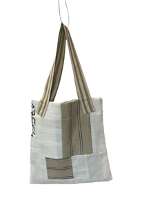 WAFFLE TOTE BAG Isabel white /ecru