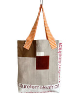 Load image into Gallery viewer, WAFFLE TOTE BAG Isabel grey/brown
