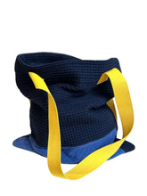 Load image into Gallery viewer, WAFFLE TOTE BAG Nadu blue/yellow