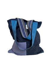 Load image into Gallery viewer, WAFFLE TOTE BAG Nadu navy/ indigo