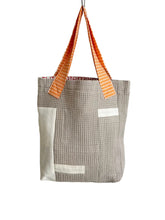 Load image into Gallery viewer, WAFFLE TOTE BAG Isabel grey/brown