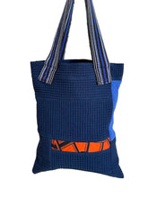 Load image into Gallery viewer, WAFFLE TOTE BAG Nadu navy/ blue