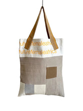 Load image into Gallery viewer, WAFFLE TOTE BAG Isabel grey/white