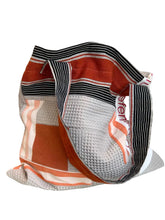 Load image into Gallery viewer, WAFFLE TOTE BAG Milla grey/orange