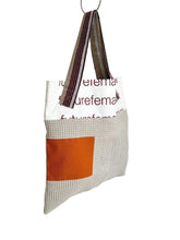 Load image into Gallery viewer, WAFFLE TOTE BAG Isabel grey/orange