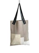 Load image into Gallery viewer, WAFFLE TOTE BAG Isabel grey/white