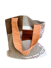 Load image into Gallery viewer, WAFFLE TOTE BAG Isabel grey/brown