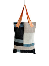 Load image into Gallery viewer, WAFFLE TOTE BAG Isabel grey/navy