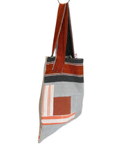 Load image into Gallery viewer, WAFFLE TOTE BAG Milla grey/orange
