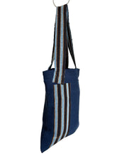 Load image into Gallery viewer, WAFFLE TOTE BAG Nadu navy/ blue