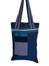 Load image into Gallery viewer, WAFFLE TOTE BAG Nadu navy/ blue