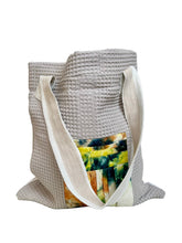 Load image into Gallery viewer, WAFFLE TOTE BAG Milla grey/white