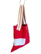 Load image into Gallery viewer, WAFFLE TOTE BAG Morenike red/violet
