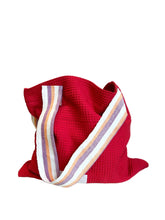 Load image into Gallery viewer, WAFFLE TOTE BAG Morenike red/violet