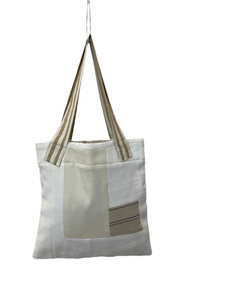 WAFFLE TOTE BAG Isabel white /ecru