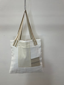 WAFFLE TOTE BAG Isabel white /ecru