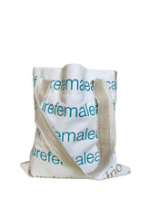 Load image into Gallery viewer, WAFFLE TOTE BAG Milla grey/white