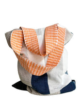 Load image into Gallery viewer, WAFFLE TOTE BAG Isabel grey/navy