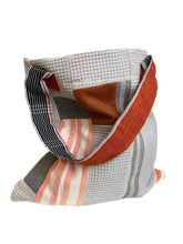 Load image into Gallery viewer, WAFFLE TOTE BAG Milla grey/orange