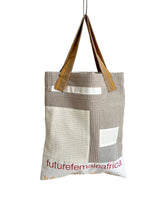 Load image into Gallery viewer, WAFFLE TOTE BAG Isabel grey/white
