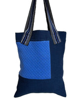 Load image into Gallery viewer, WAFFLE TOTE BAG Nadu navy/ blue